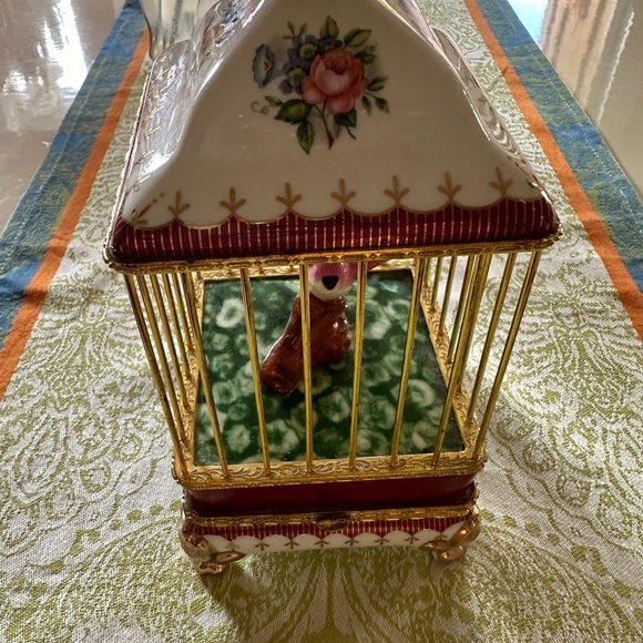 Imperial Porcelain Floral Birdcage - Picture 3 of 5